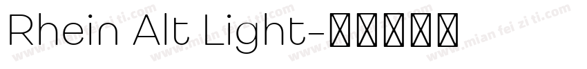 Rhein Alt Light字体转换